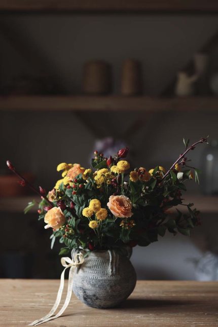 Autumn patina vase
