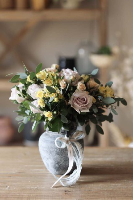 Soft patina vase