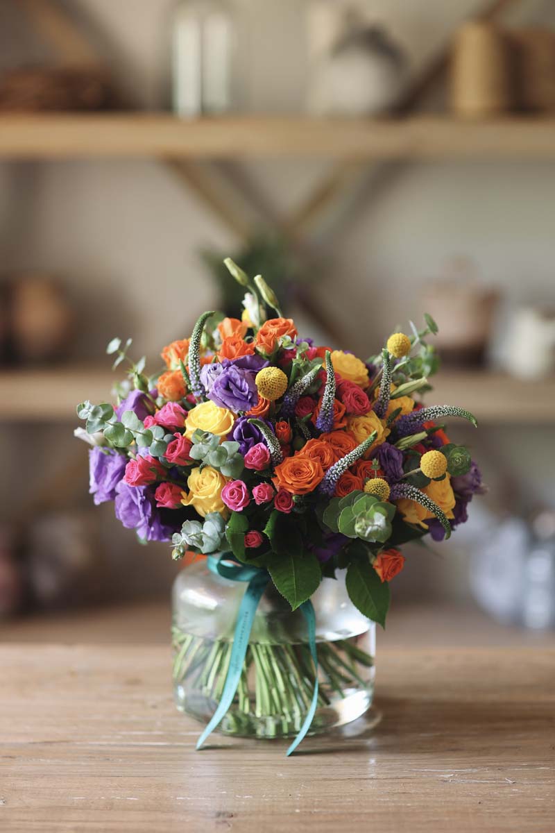 Birthday glass vase